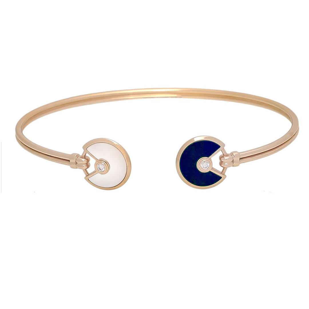 Cartier Amulette De Cartier Bracelet XS Model Rose Gold Lapis lazuli