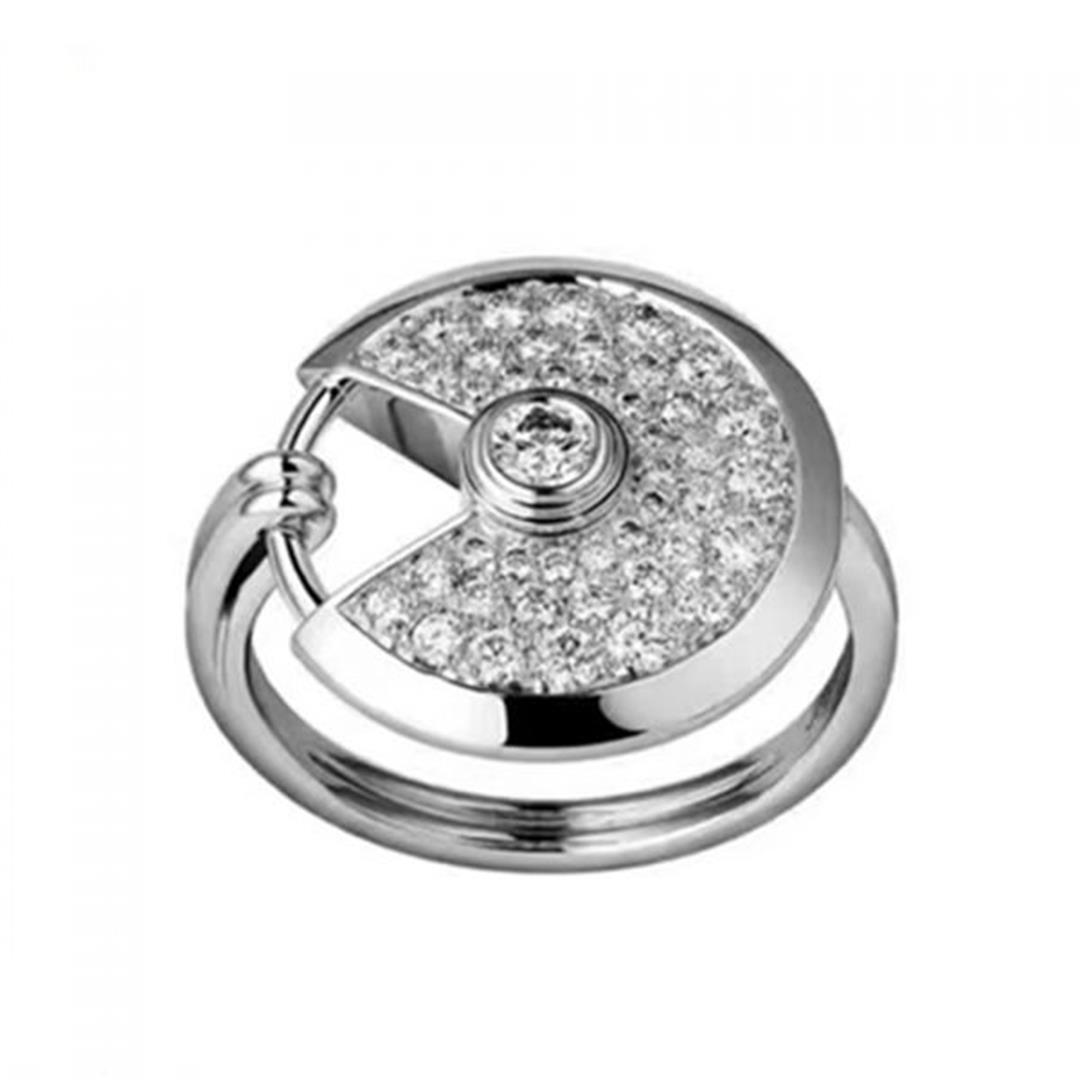 Cartier Amulette De Cartier Ring Small Model White Gold B4213600