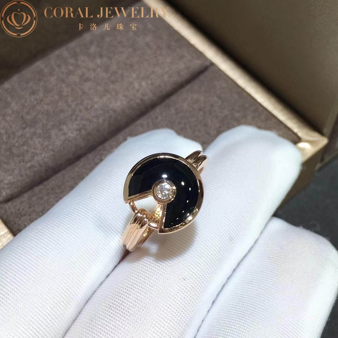 Cartier Amulette De Cartier Ring XS Model Onyx B4213200