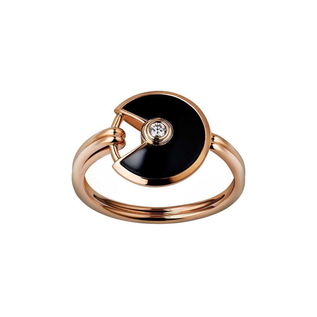 Cartier Amulette De Cartier Ring XS Model Onyx B4213200