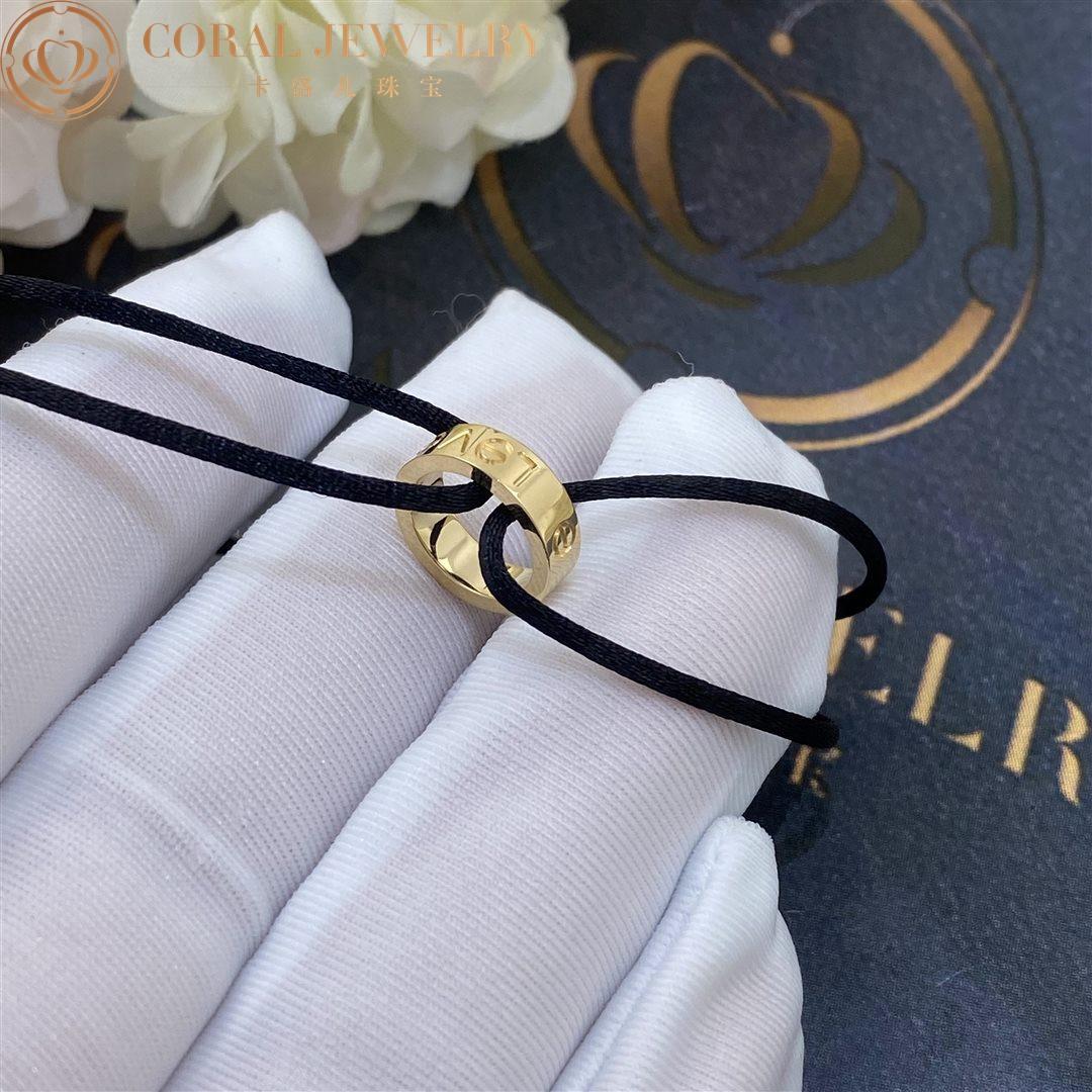 Cartier Love Cotton Rope Yellow Gold Black Bracelet