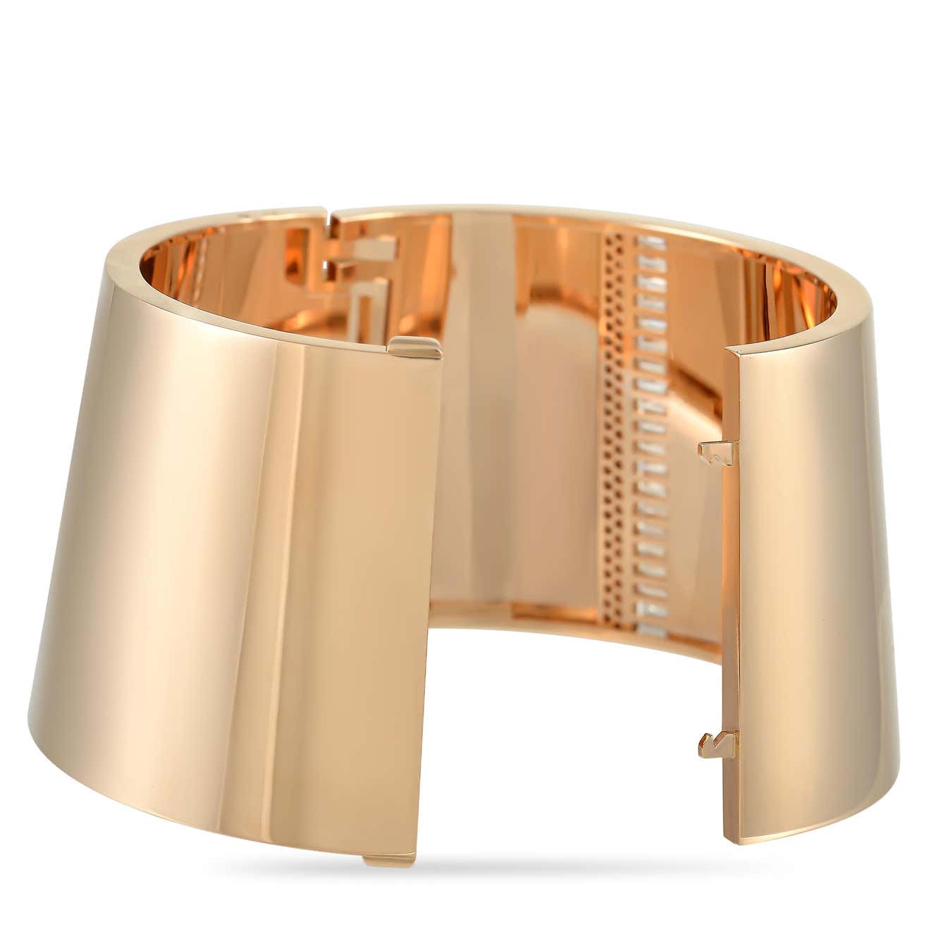 Messika Wide Bangle Bracelet 18K Rose Gold 4.39 Ct Diamond