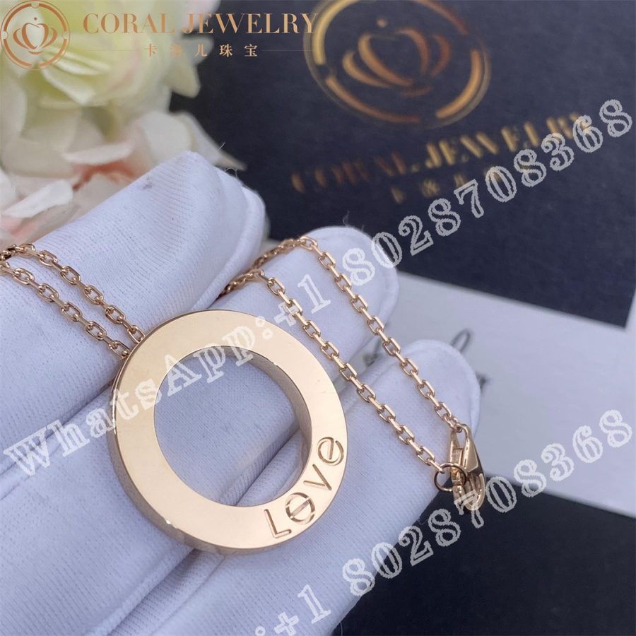 Cartier Love Necklace 18K Rose Gold B7014400 - Image 4