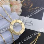 Cartier Love Necklace, 3 Diamonds Yellow Gold B7014500 - Image 3