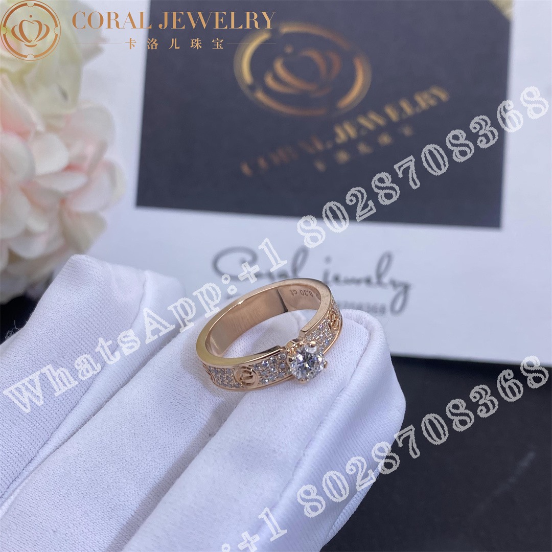 Cartier Love Solitaire Rose Gold Diamond N4774600 Coral (6)