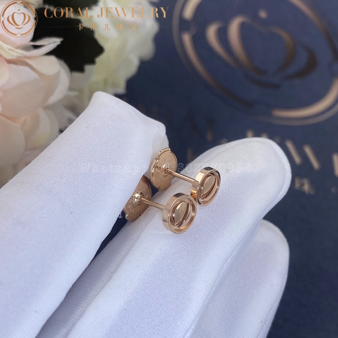 Cartier Love Earrings Rose Gold Ref B8301254 Coral (1)