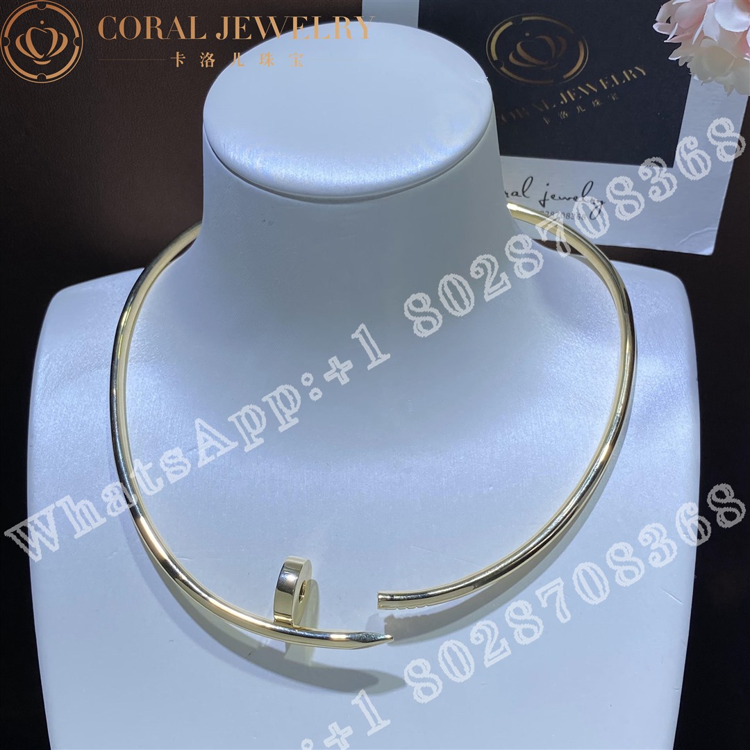 Cartier Juste Un Clou Collar Necklace Medium Model Yellow Gold Ref N7424165 Coral (7)