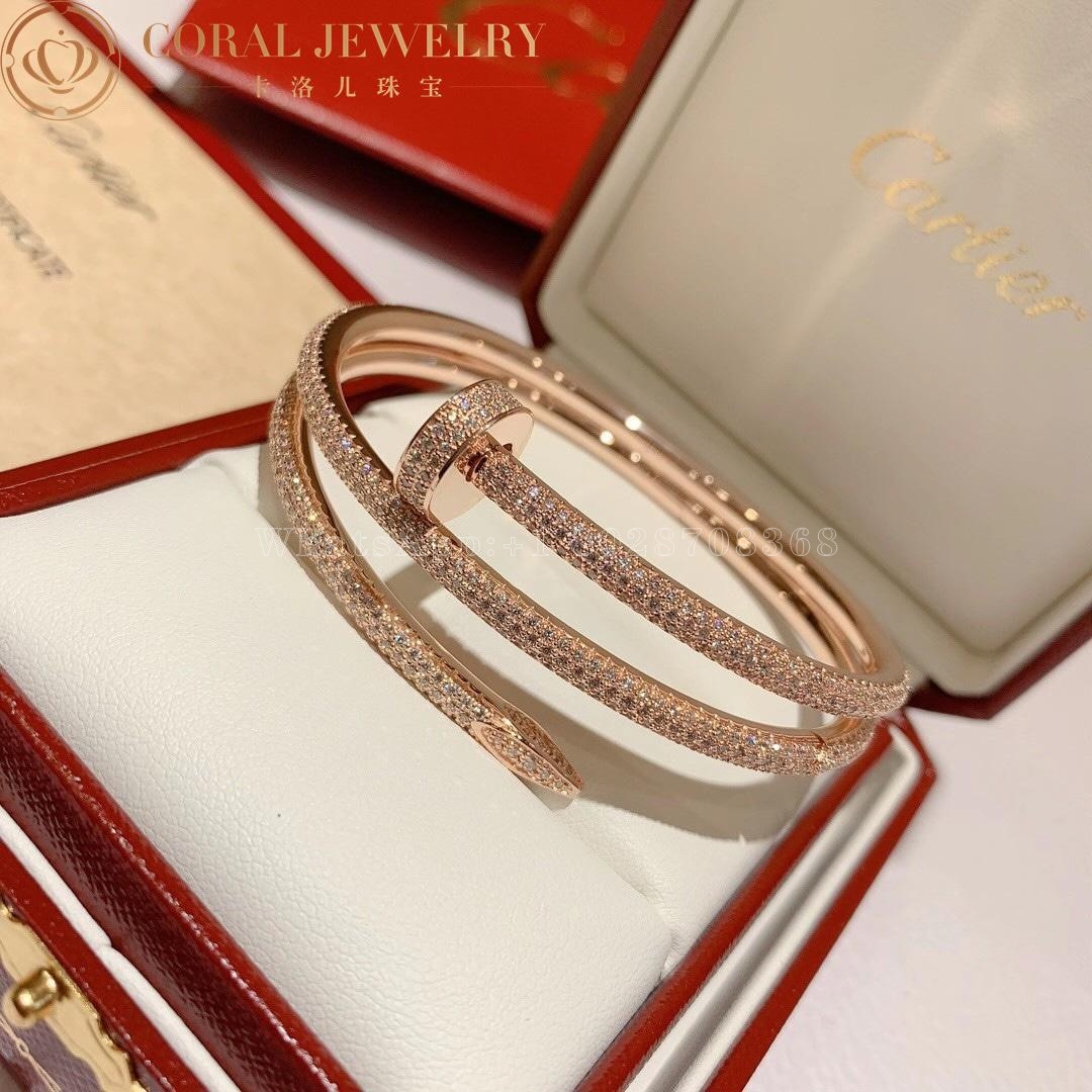 Cartier Juste Un Clou Bracelet, Rose Gold Diamonds Ref. N6708617