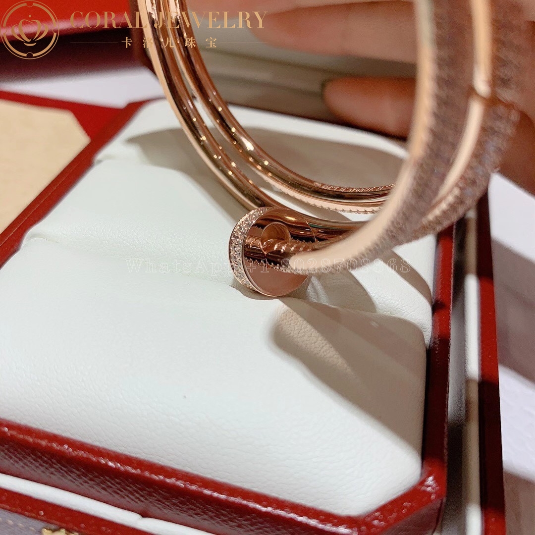 Cartier Juste Un Clou Bracelet, Rose Gold Diamonds Ref. N6708617