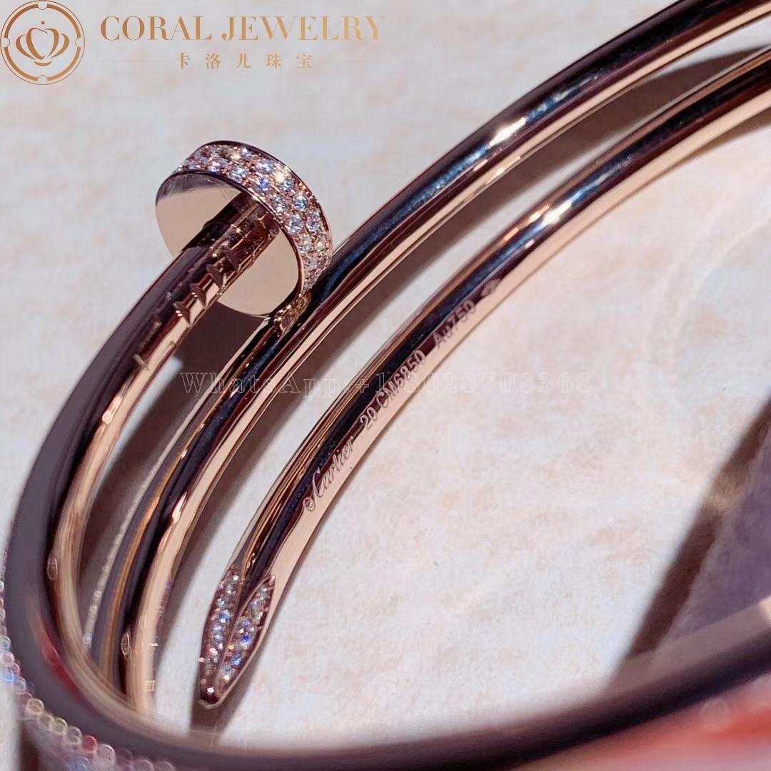 Cartier Juste Un Clou Bracelet, Rose Gold Diamonds Ref. N6708617
