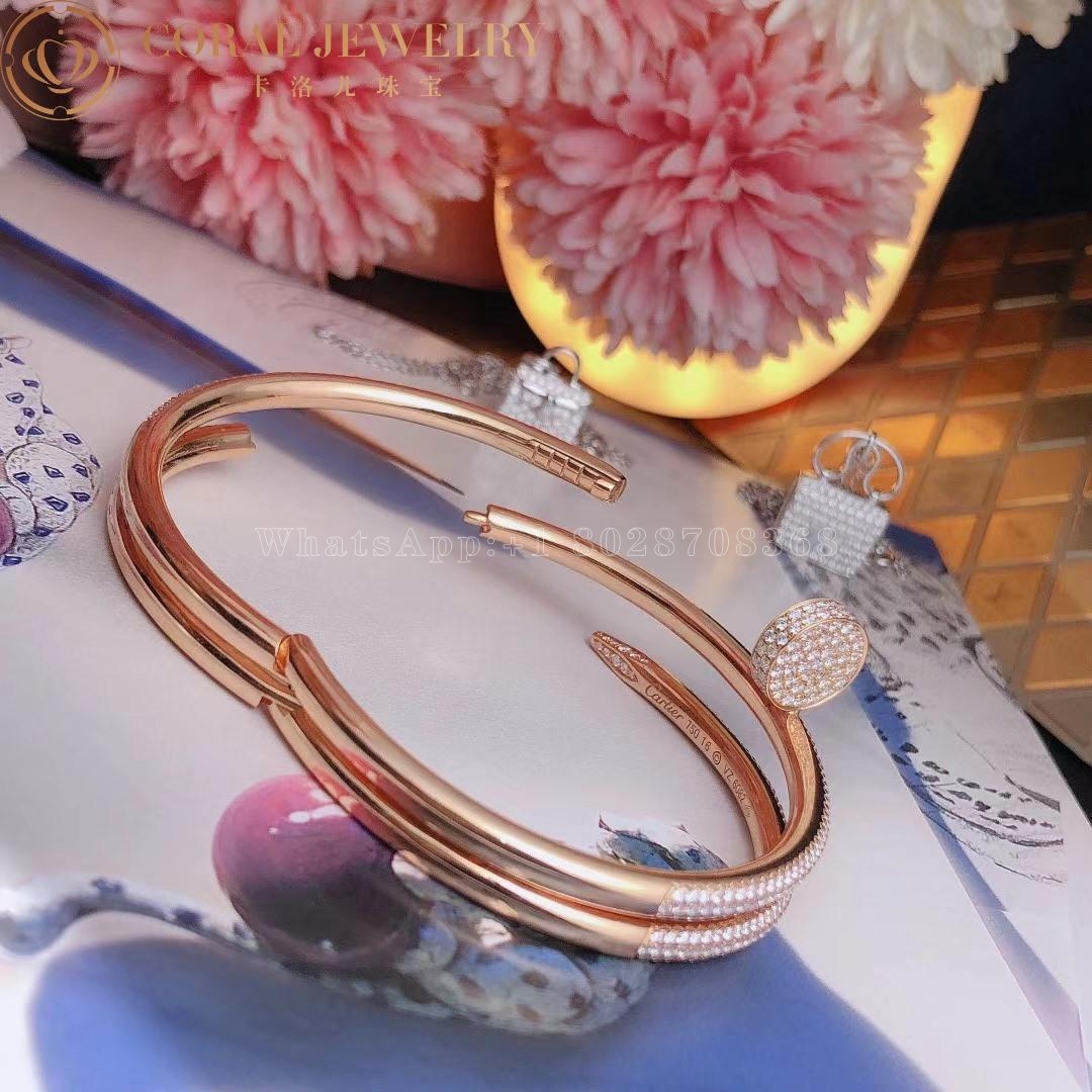 Cartier Juste Un Clou Bracelet, Rose Gold Diamonds Ref. N6708617