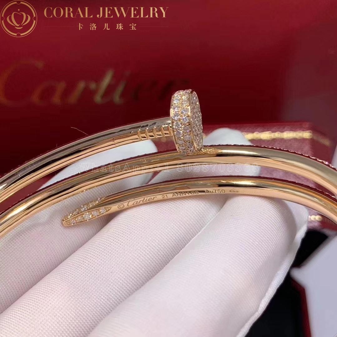 Cartier Juste Un Clou Bracelet, Rose Gold Diamonds Ref. N6708617