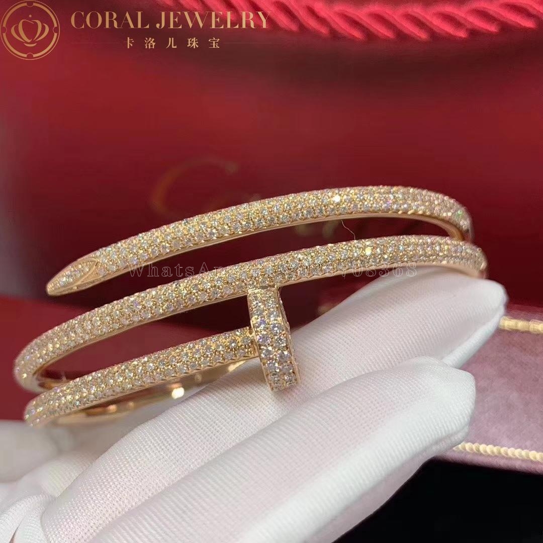 Cartier Juste Un Clou Bracelet, Rose Gold Diamonds Ref. N6708617