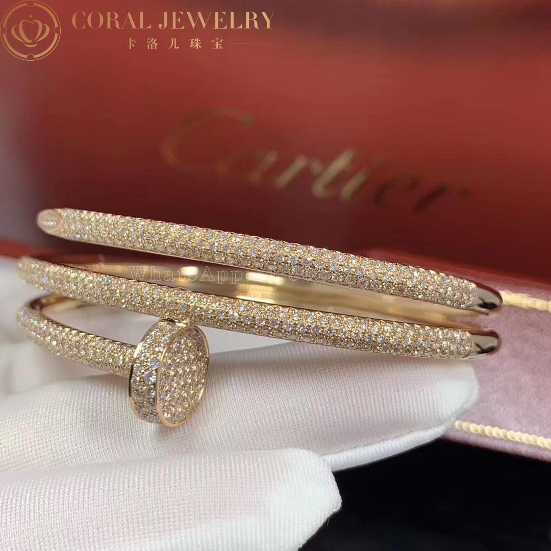 Cartier Juste Un Clou Bracelet, Rose Gold Diamonds Ref. N6708617