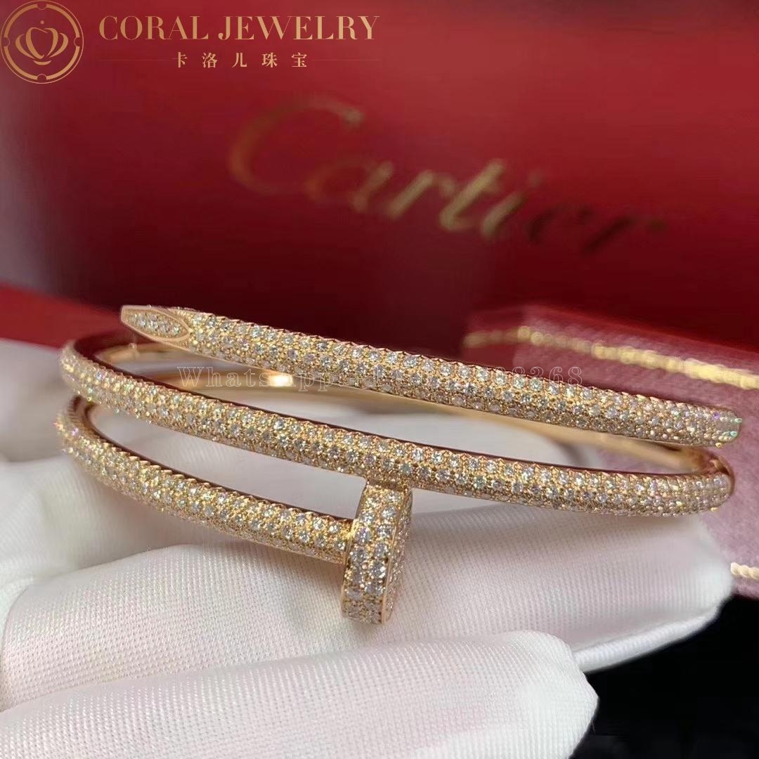 Cartier Juste Un Clou Bracelet, Rose Gold Diamonds Ref. N6708617