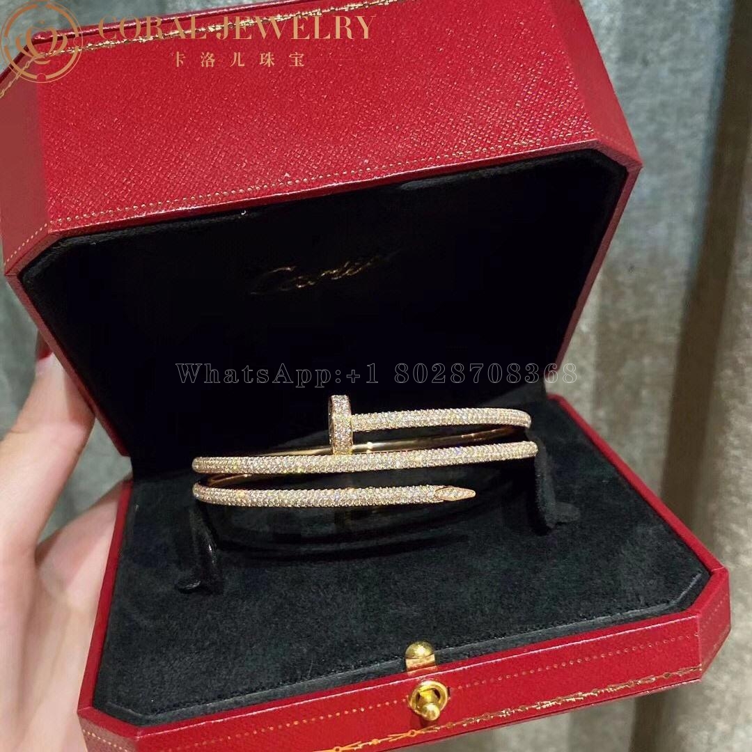 Cartier Juste Un Clou Bracelet, Rose Gold Diamonds Ref. N6708617