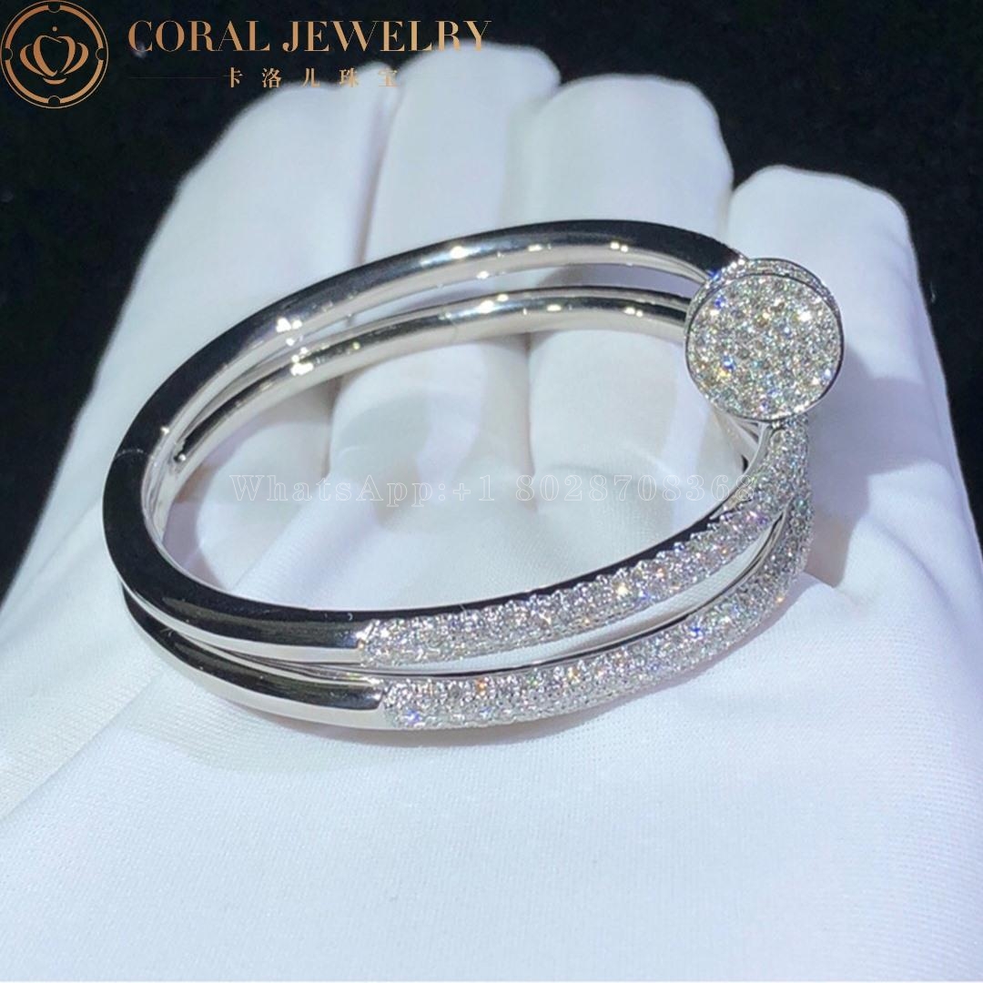 Cartier Juste Un Clou Bracelet, White Gold Diamonds Ref. N6708717