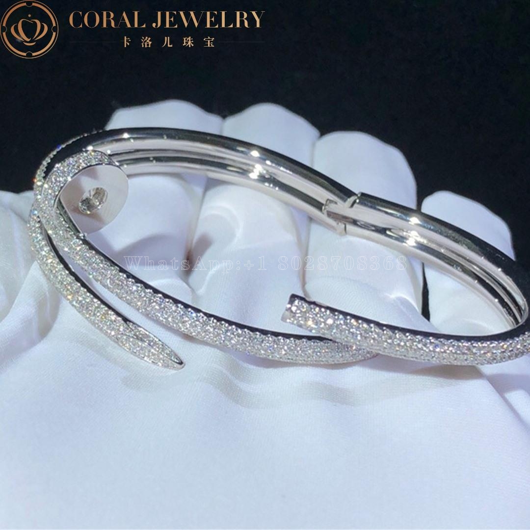 Cartier Juste Un Clou Bracelet, White Gold Diamonds Ref. N6708717