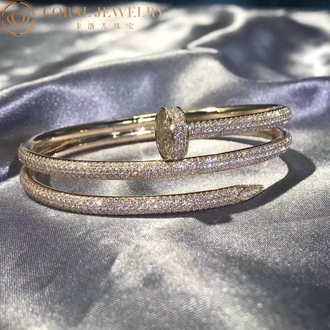 Cartier Juste Un Clou Bracelet, Yellow Gold Diamonds