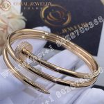 Cartier Juste Un Clou Bracelet, 18k Rose Gold Diamonds Ref.N6708417 - Image 3