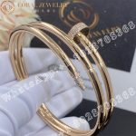 Cartier Juste Un Clou Bracelet, 18k Rose Gold Diamonds Ref.N6708417 - Image 4