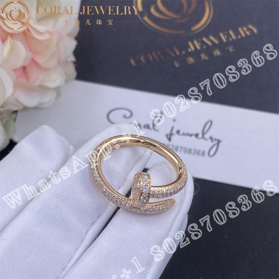 Cartier Juste un Clou Ring, Rose Gold, Diamonds Ref. N4748600 - Image 5