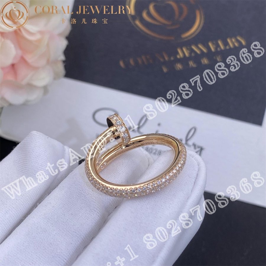 Cartier Juste un Clou Ring, Rose Gold, Diamonds Ref. N4748600 - Image 4