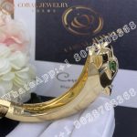 Cartier Panthère De Cartier Bracelet, 18K Yellow Gold Black Lacquer. Tsavorite Garnets, Onyx N6033402 - Image 6