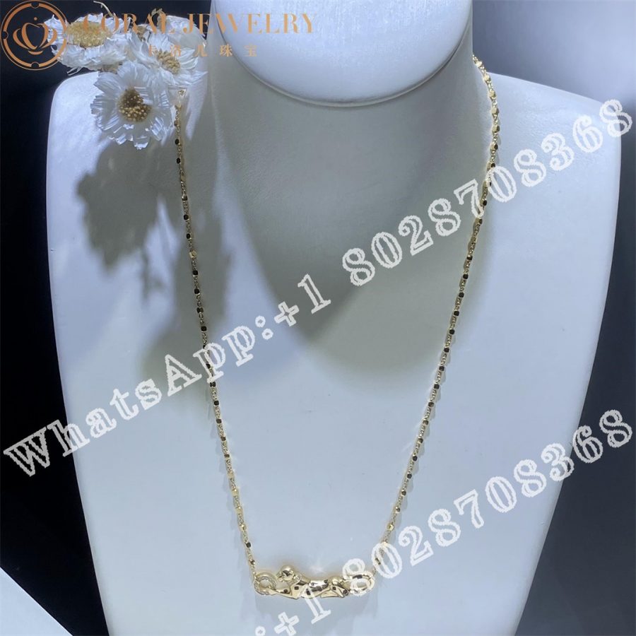 Cartier Panthère de Cartier Necklace Yellow Gold,Diamonds, Tsavorite, Onyx B7224738 - Image 9