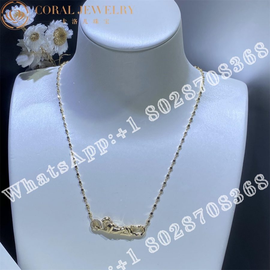 Cartier Panthère de Cartier Necklace Yellow Gold,Diamonds, Tsavorite, Onyx B7224738 - Image 10