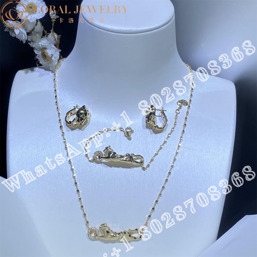 Cartier Panthère de Cartier Necklace Yellow Gold,Diamonds, Tsavorite, Onyx B7224738 - Image 11
