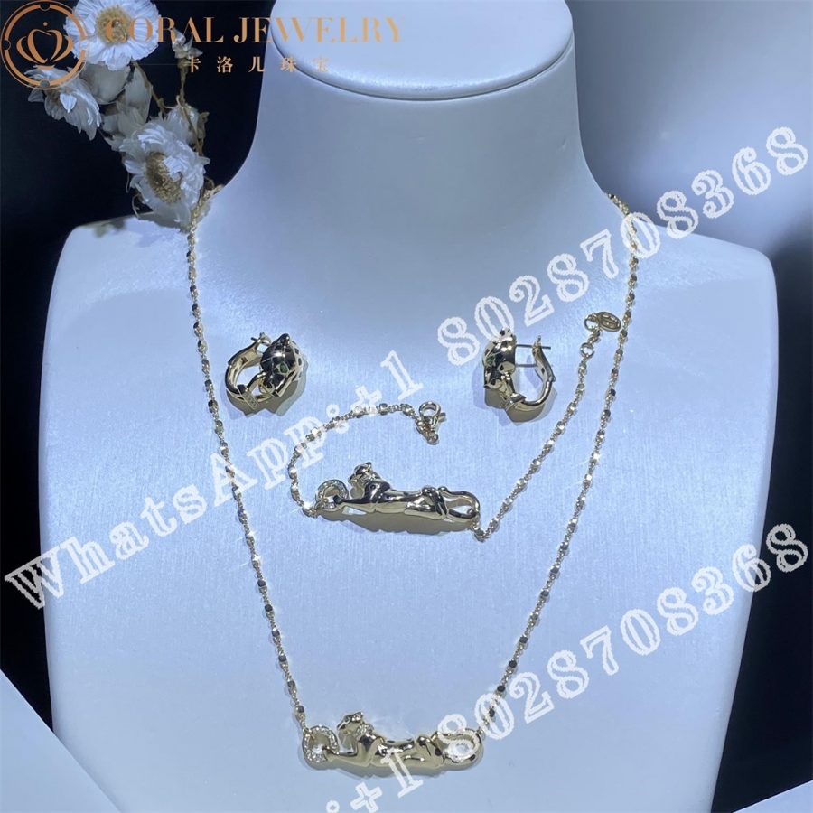 Cartier Panthère de Cartier Necklace Yellow Gold,Diamonds, Tsavorite, Onyx B7224738 - Image 12