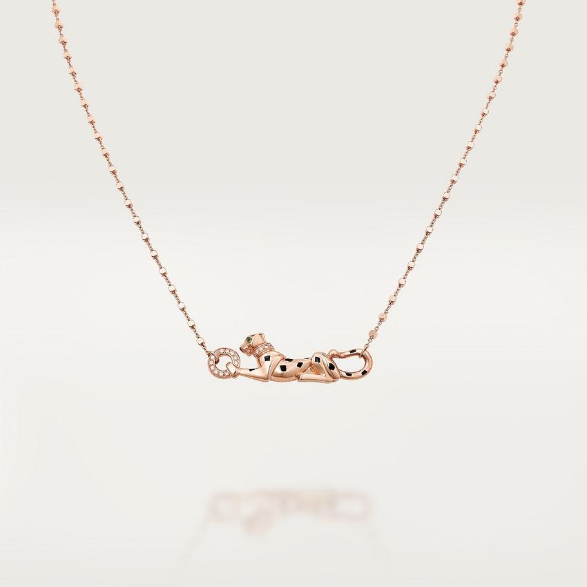 Cartier Panthère De Cartier Necklace, Rose Gold Diamonds B7224538