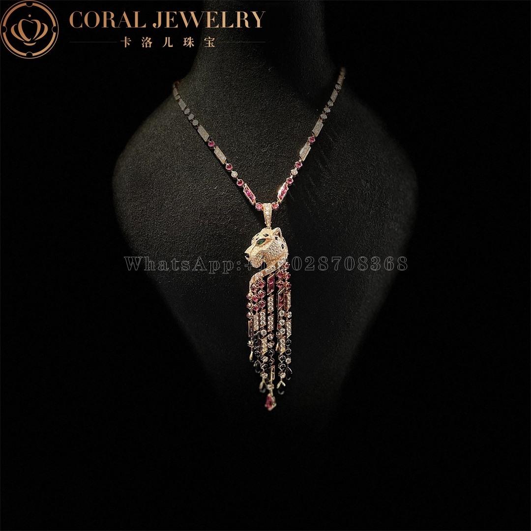 Cartier Panthère De Cartier Necklace, Rose Gold Diamonds High Jewelry H7000325