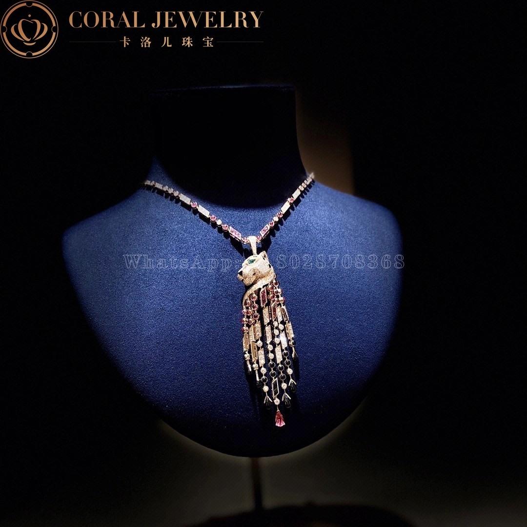 Cartier Panthère De Cartier Necklace, Rose Gold Diamonds High Jewelry H7000325