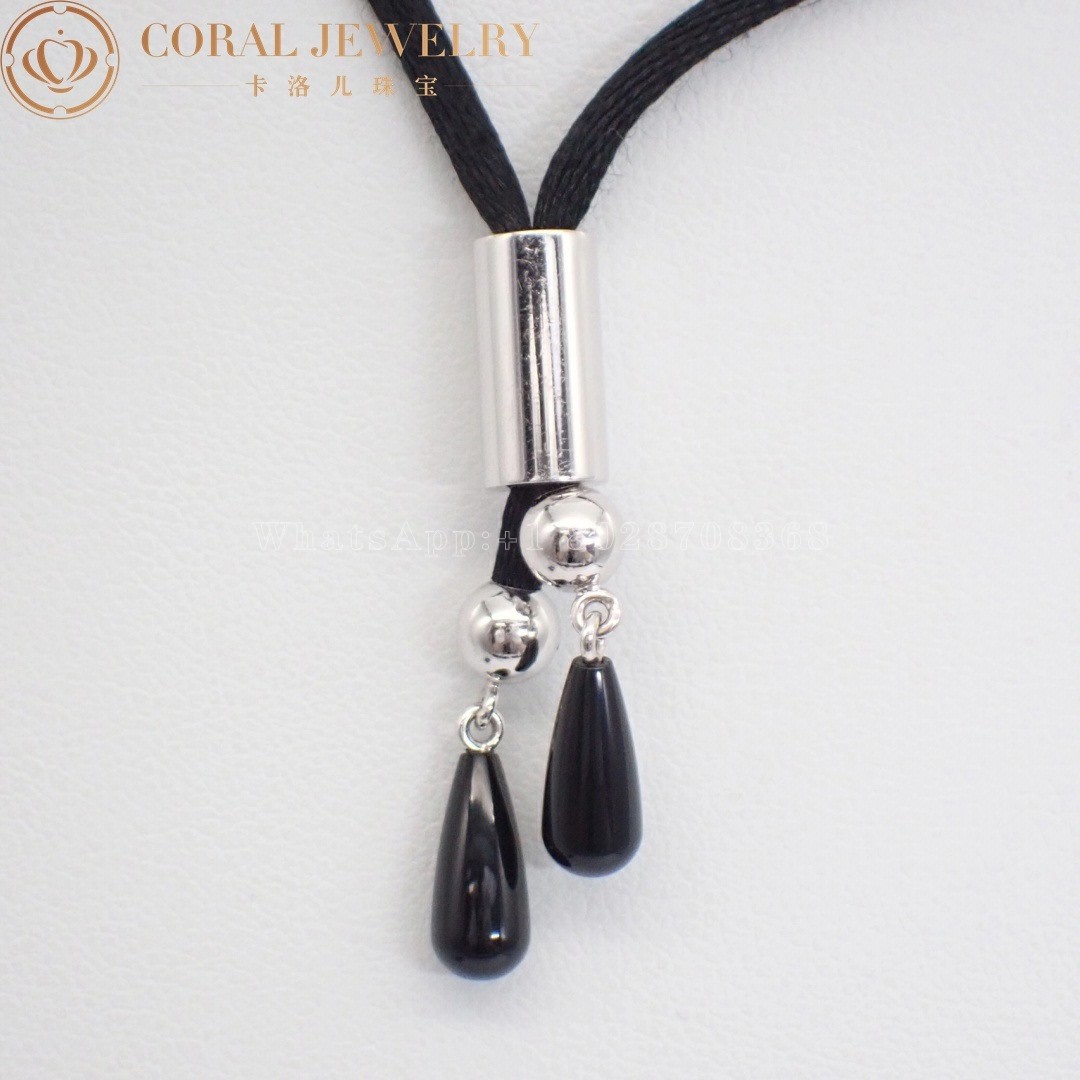 Cartier Panthère De Cartier Necklace, White Gold Diamond and Onyx Panthere Pendant N3014600