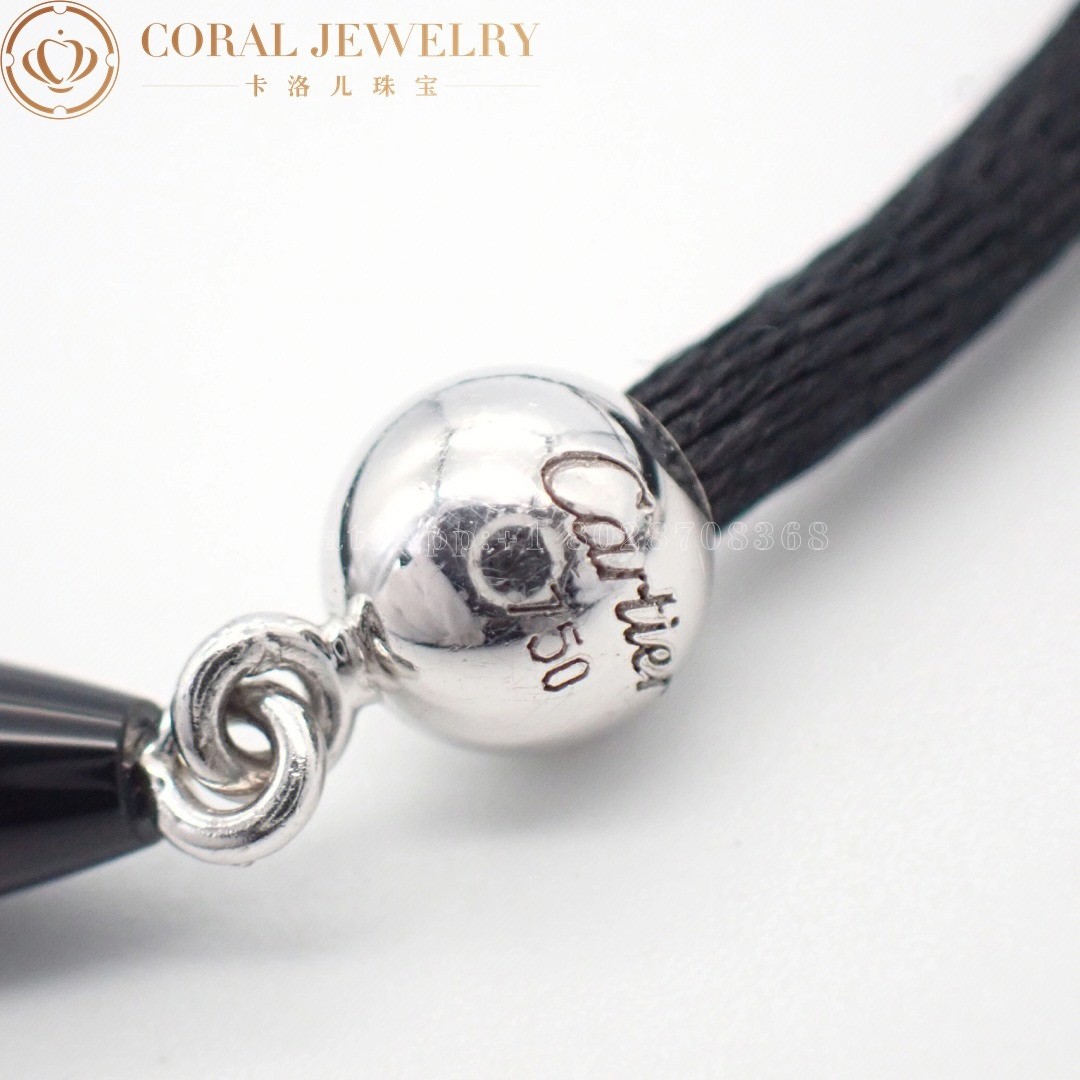 Cartier Panthère De Cartier Necklace, White Gold Diamond and Onyx Panthere Pendant N3014600 - Image 4