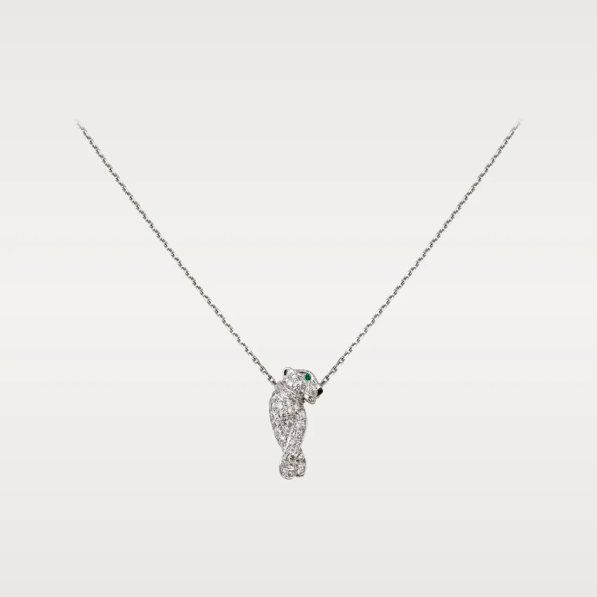 Cartier Panthere De Cartier Necklace White Gold Diamonds B7225300