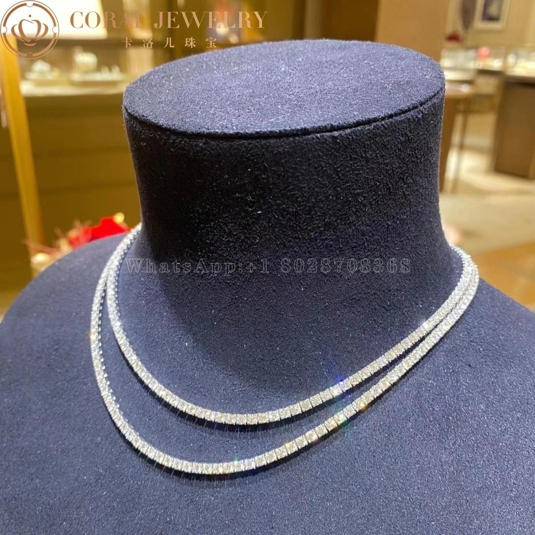 Cartier Panthère De Cartier Necklace, White Gold Diamonds High Jewelry H7000539