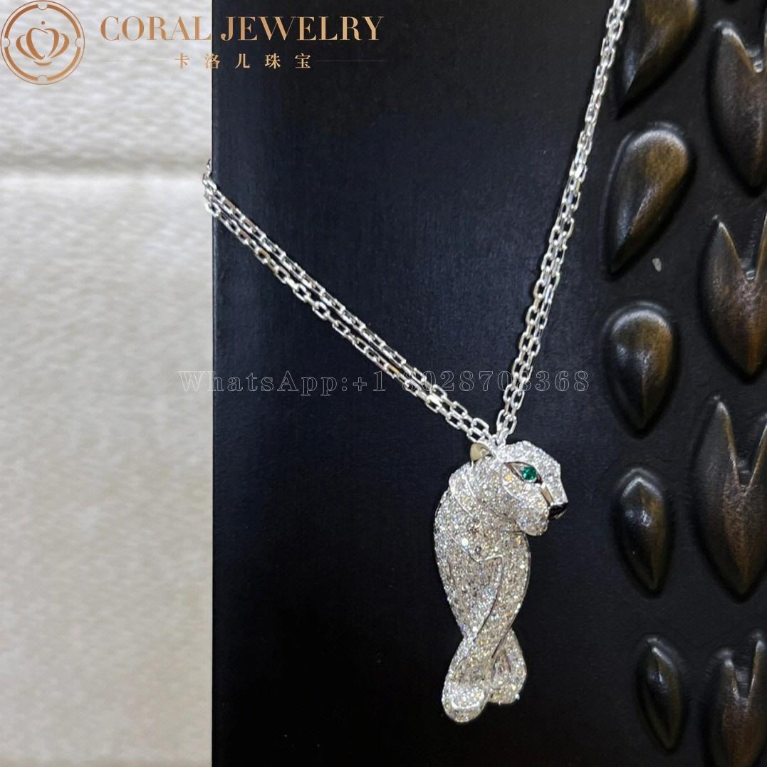Cartier Panthère De Cartier Necklace, White Gold Diamonds N7219900