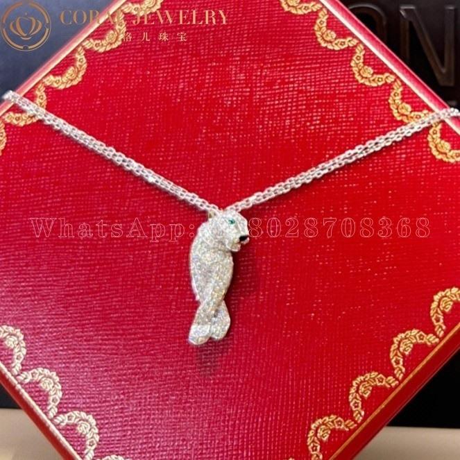 Cartier Panthère De Cartier Necklace, White Gold Diamonds N7219900