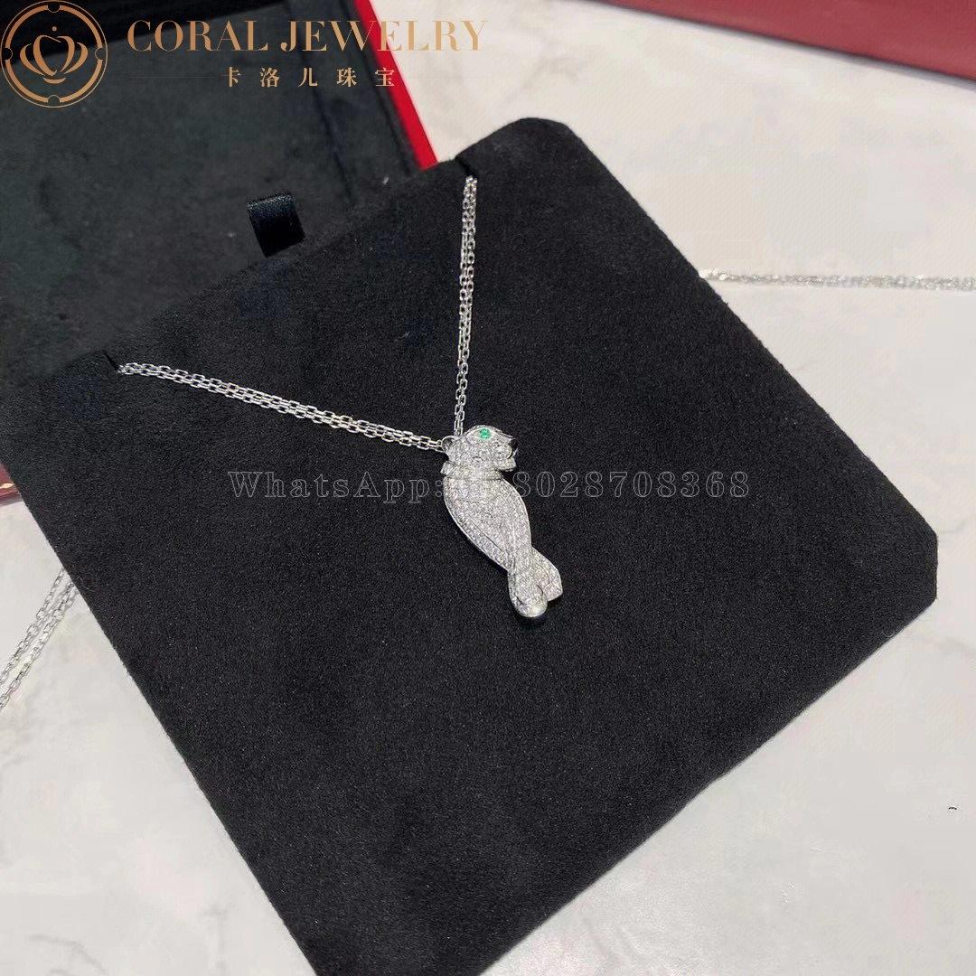 Cartier Panthère De Cartier Necklace, White Gold Diamonds N7219900