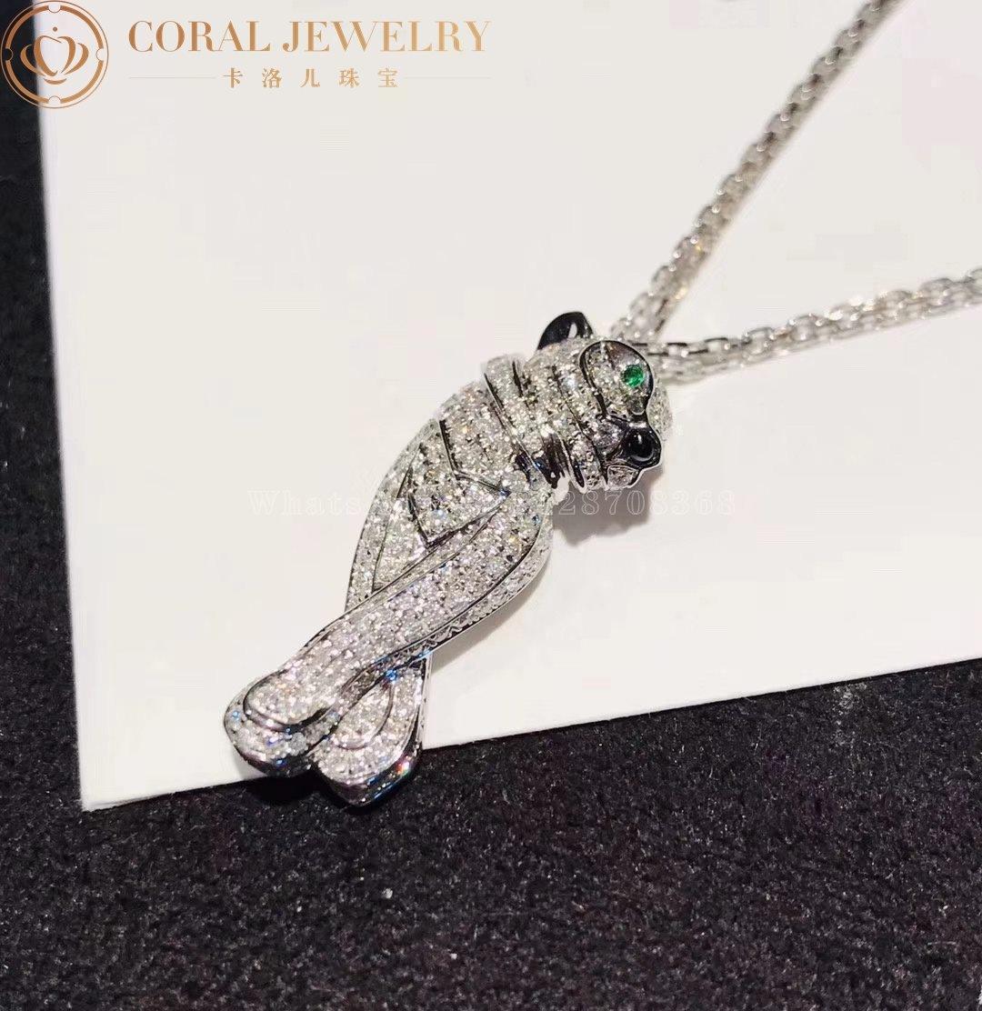 Cartier Panthère De Cartier Necklace, White Gold Diamonds N7219900