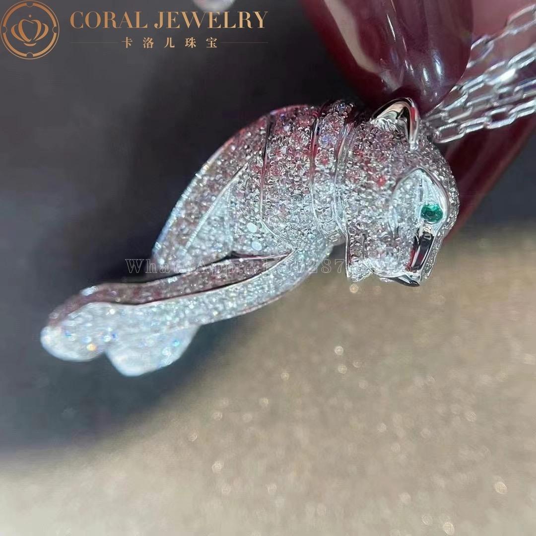 Cartier Panthère De Cartier Necklace, White Gold Diamonds N7219900