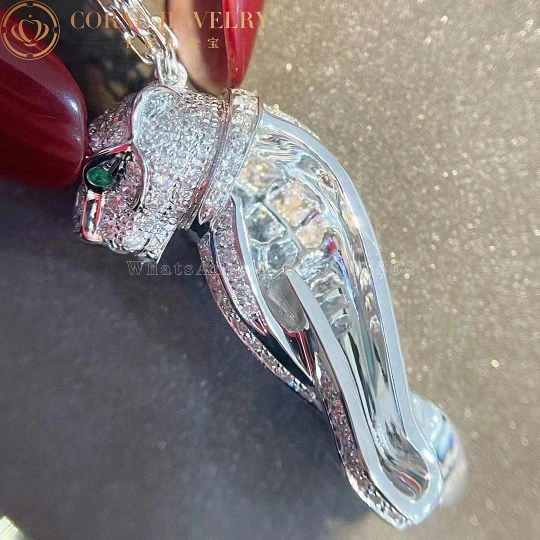 Cartier Panthère De Cartier Necklace, White Gold Diamonds N7219900