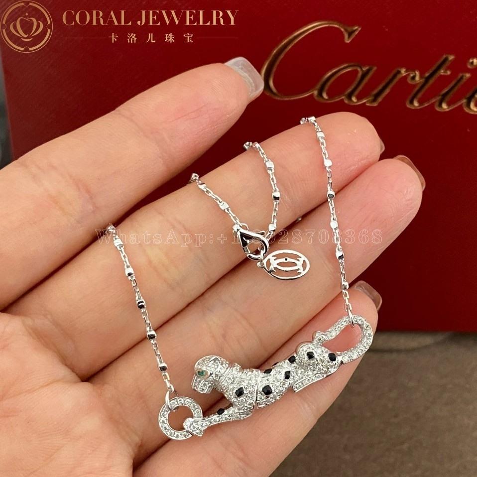 Cartier Panthère De Cartier Necklace, White Gold Diamonds N7424219
