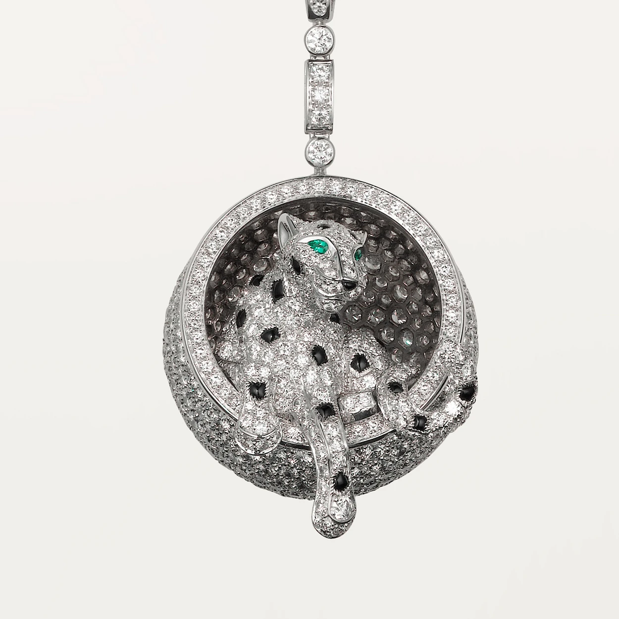 Cartier Panthère De Cartier Necklace, White Gold set Diamonds N3109400