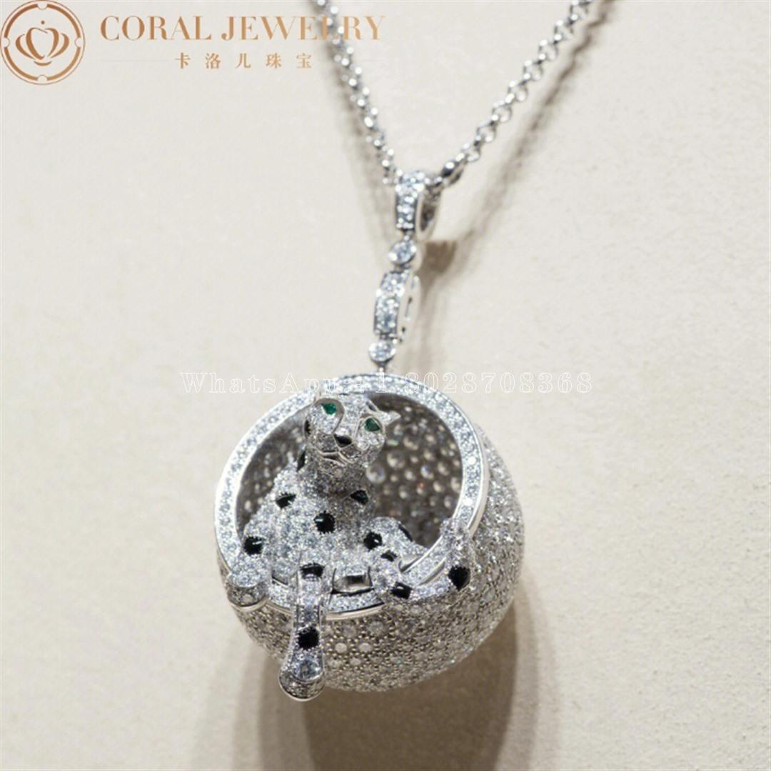 Cartier Panthère De Cartier Necklace, White Gold set Diamonds N3109400