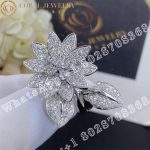 Van Cleef & Arpels Lotus Between the Finger Ring™ White gold, Diamond VCARP1ND00 - Image 13