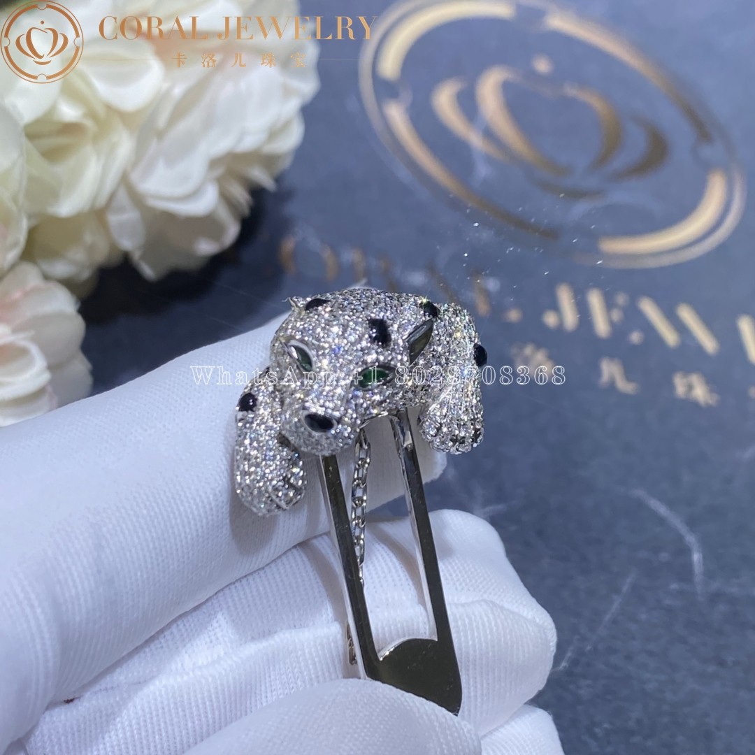 Cartier Panthère De Cartier Pocket Gem, White Gold, Emeralds, Onyx, Diamonds Ref. OG000175